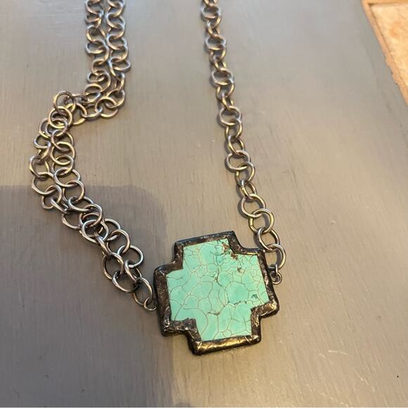 Jamie Dietrich Chainlink Cross Necklace - Picture 6 of 9